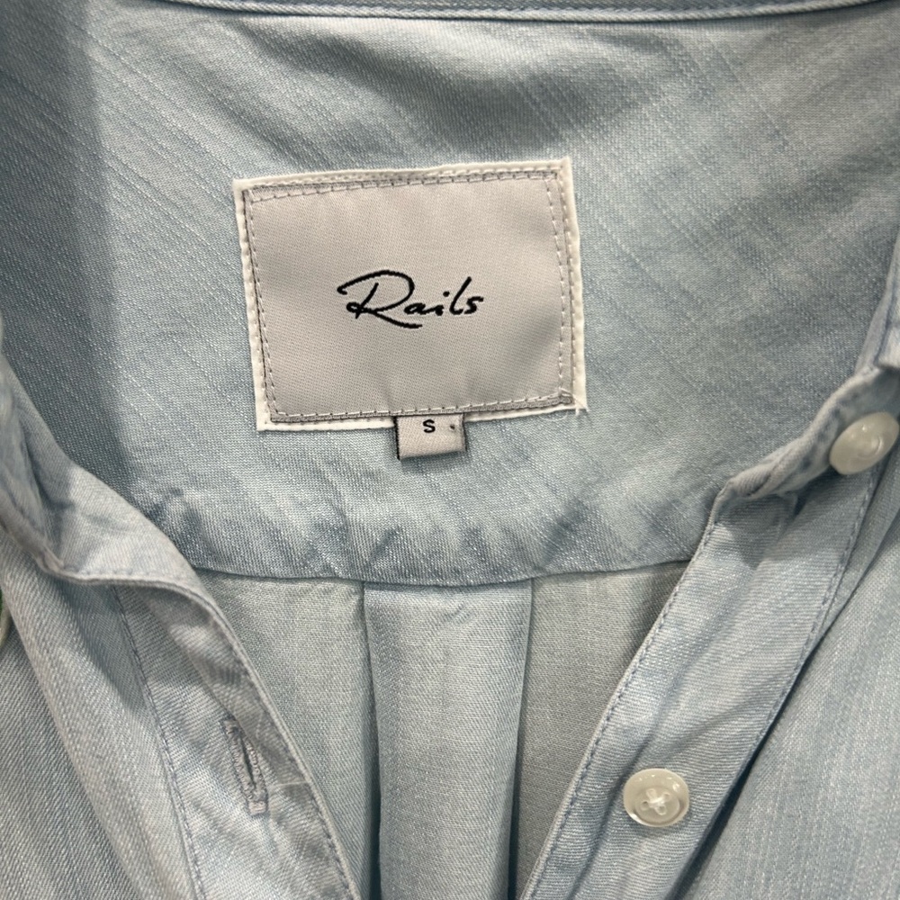 Rails New Light Jean Patch Button Down - image 2